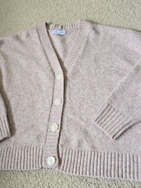 Old Navy Oversized XL Soft Pink V-Neck Cardigan Sweater - Women's